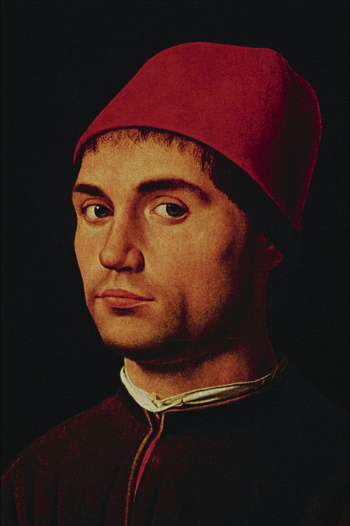 Człowiek w czerwonym cap