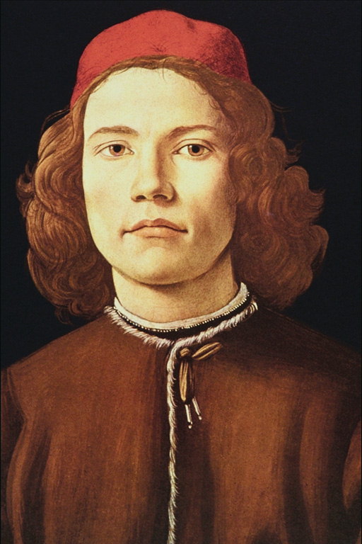Млад мъж с къдрава коса