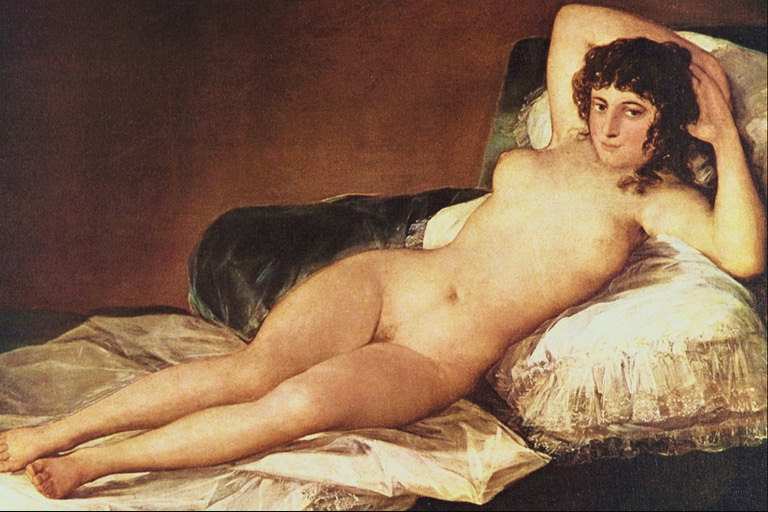 Naked ženskega telesa