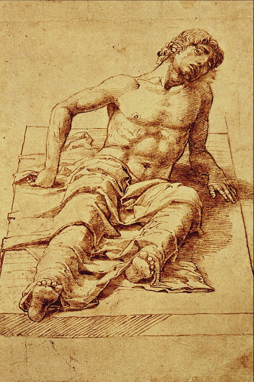 En ung mand med nøgne torso