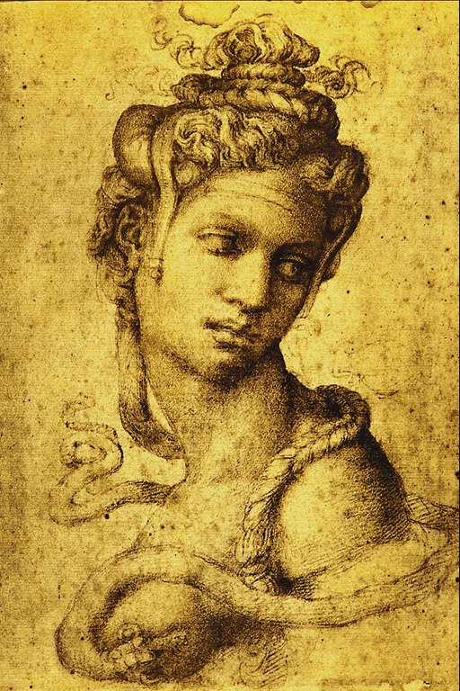 Portret ženske z kače