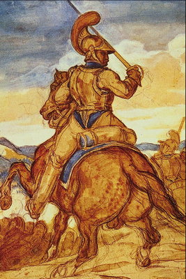 Rider with sword