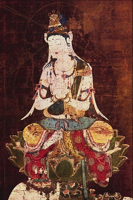 Obraz ženy posezení s nohama křest