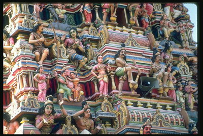 Estàtues en el color, la imatge de punts de vista religiosos