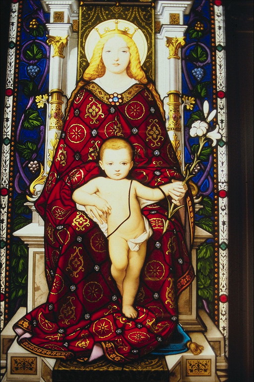 Maleri. Virgin og Child
