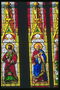 Images of saints on the stained glass people