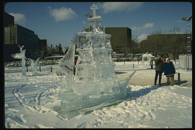 Um navio de gelo