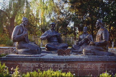 Sculpture. The group of musicians