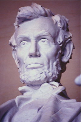 Bust av amerikanska president Lincoln