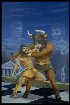 Dei. La battaglia per la morte. L\'uomo e il centauro
