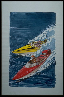 Racing għall motorboats