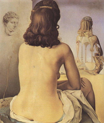 Женщина с обнажённой спиной, позирующая для картины