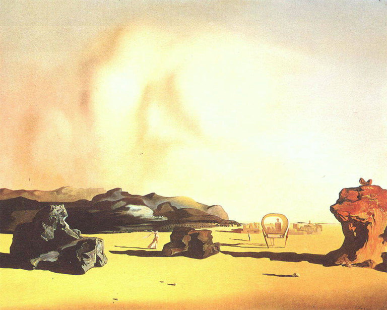 Kamene likove i objekte u pustinji