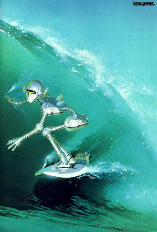 Robot - szörfös