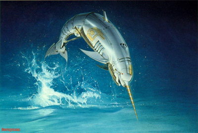 Splash de helderheid van het water van zwaardvis