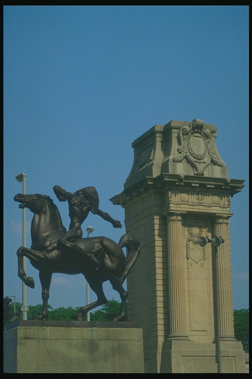 Zwycięzca Pomnik konia w amerykańskiej wojnie o niepodległość przeciwko Anglii