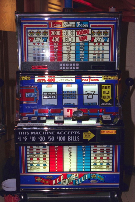 Fruit machine sa kasino lungsod ng Las Vegas