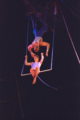 Искусство гимнастических, цирковых трюков на сцене