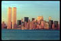 Фото береговой линии Нью-Йорка в солнечных лучах