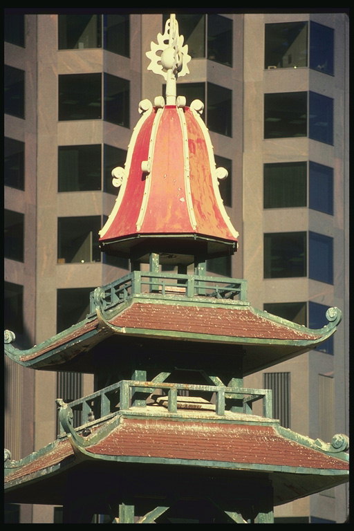 Крыша здания в японском стиле