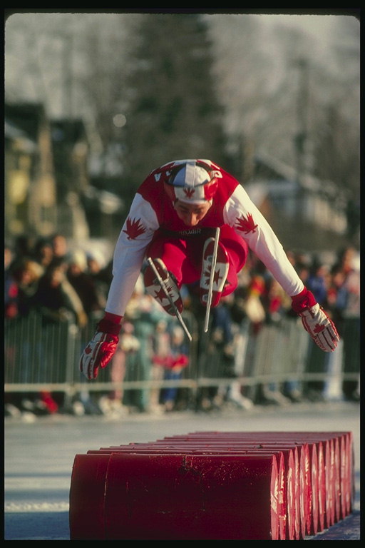 Пързаляне с бариера за канадски състезател игра