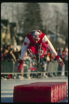 カナダ選手の気晴らしのための障壁とスケート