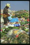 A hulladéklerakó Mexikóban. Válogató törmelék a harc a túlélésért