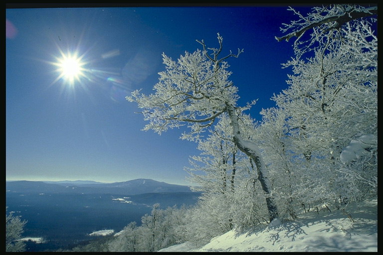 Winter sa mountain slopes