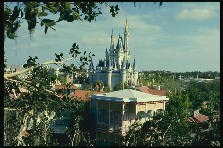 Florida. Pohled na hrad z výše