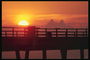 Флорида. Закат солнца над городом