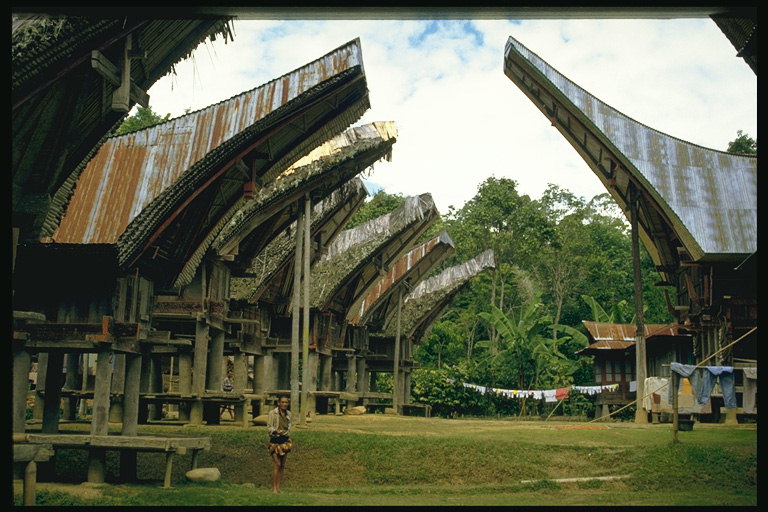 Посёлок жителей острова Индонезии