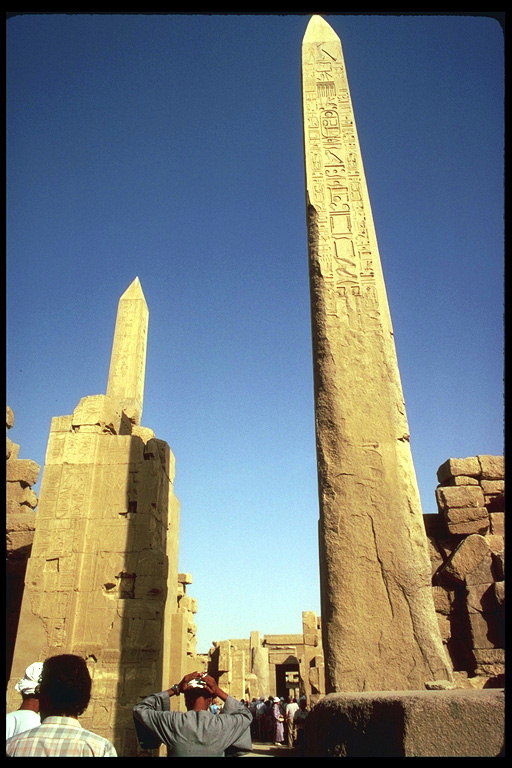 The columns with ancient inscriptions