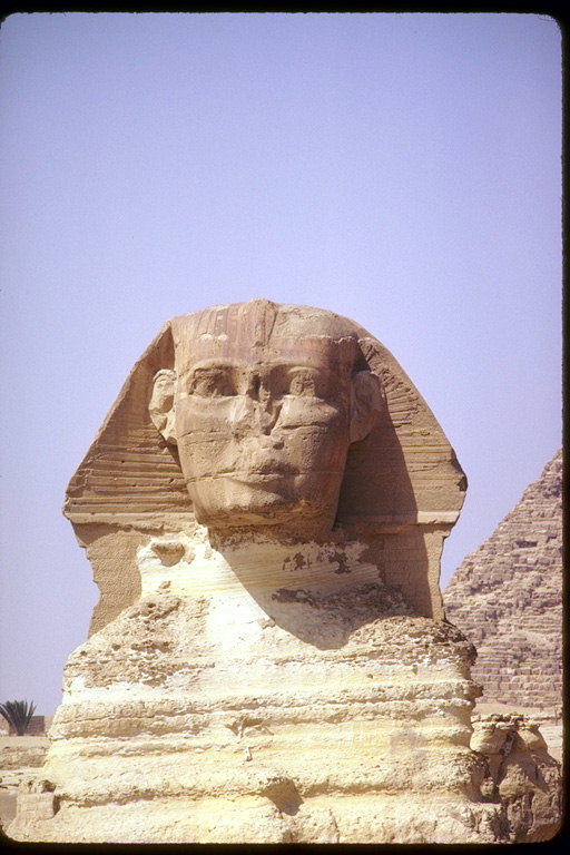 Sphinx. Pohled zepředu