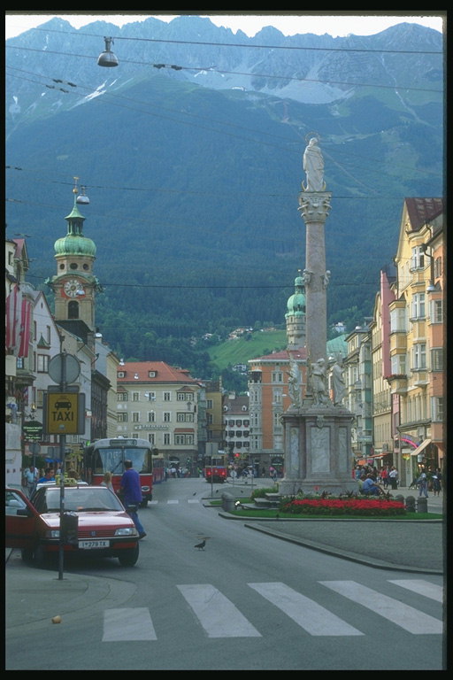 Австрия. Град. Панорамен изглед от града