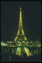Париж. Эйфелевая башня в огнях