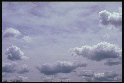 Облака продолговатой формы