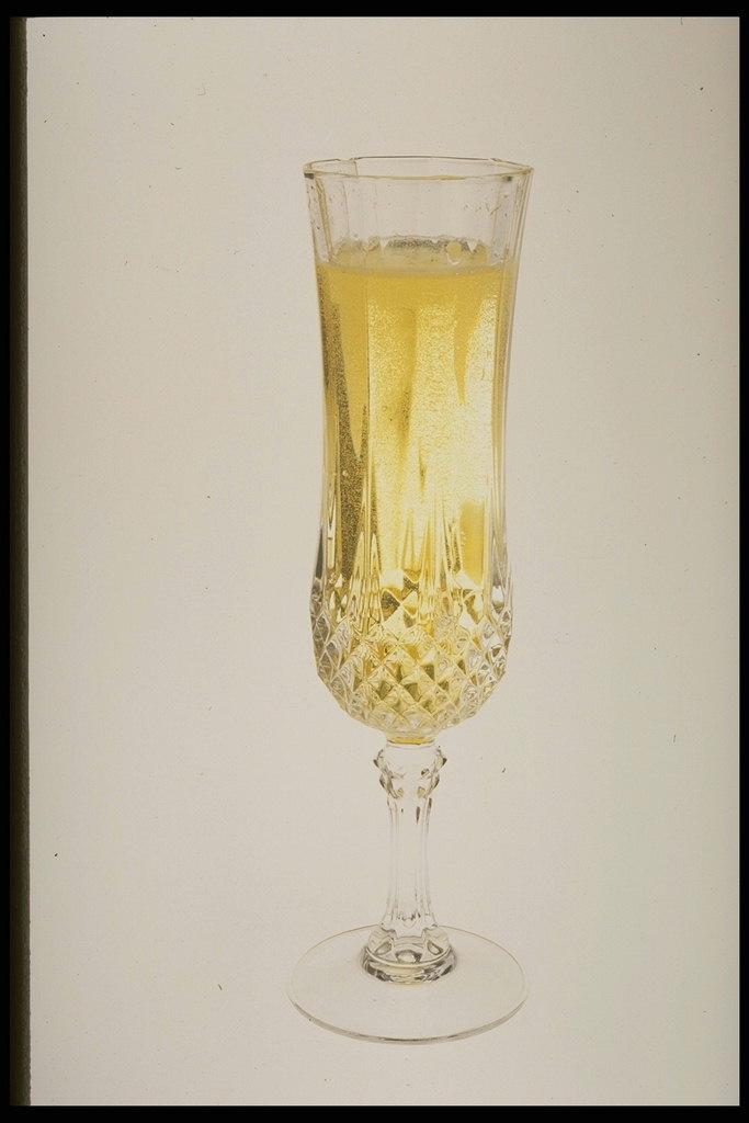 A glass of dry white wine