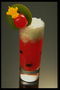 En cocktail av frukt och skum