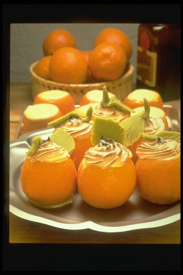 Апельсины со сливками