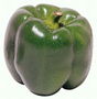 Темно-зеленого цвета перец 