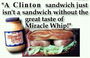 К бутерброду Клинтона предлагают чудесные вафли:Америка того стоит