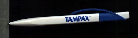 ดินสอ Slim ในรูปแบบของแถบ Tampax