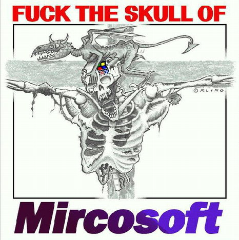 Проклятие в адрес предприятия  Microsoft  
