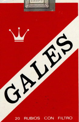GALES красная пачка сигарет с изображением короны