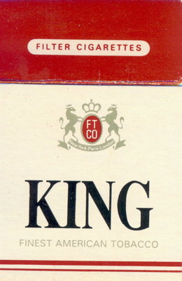 Сигареты KING с изображением львов в коронах 