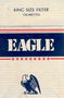 EAGLE сигареты. Рисунок  синего орла на сером фоне