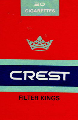 CREST- пачка сигарет с рисунком короны