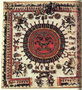 Sebuah karpet dengan pola pertempuran