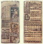 Pergament mit den Schriften