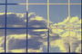 Отражение облаков в стекле небоскреба